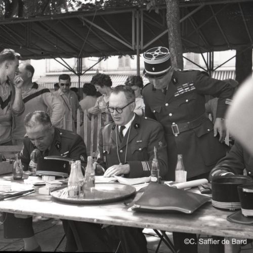 Concours du parcours du Pompier Place Victor Hugo.