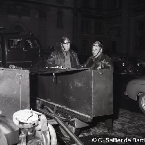 Dbut d’incendie à l’Hôtel de Ville d’Angoulême.