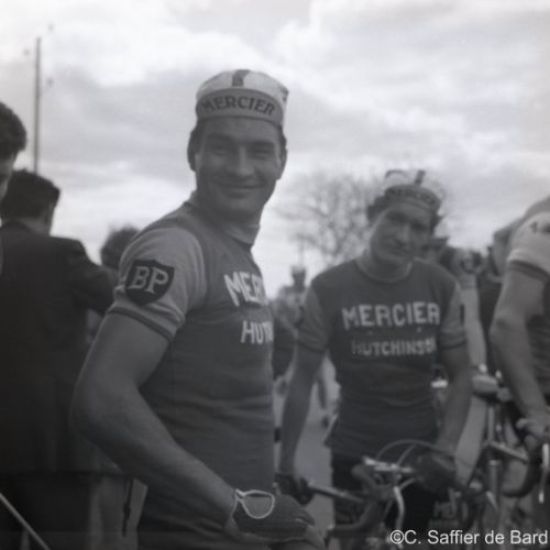 Raymond Poulidor au Critérium de Saint Claud en 1968 ou il termine 1° derrière Anquetil et Thévenet.