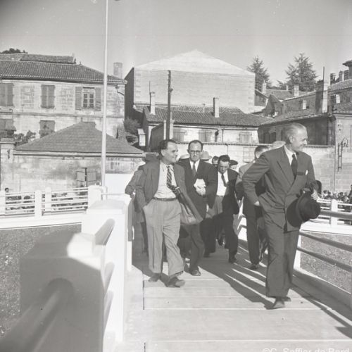 Inauguration de la passerelle de Bourgines.